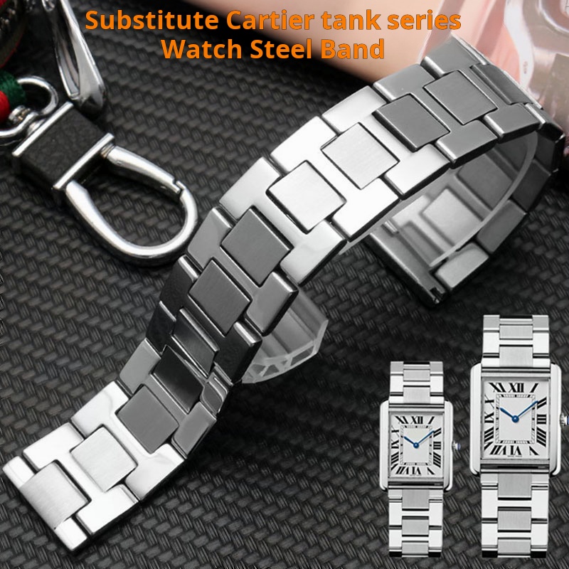 Cartier Watch Tank - Wodoodporna stal nierdzewna pasek do zegarka