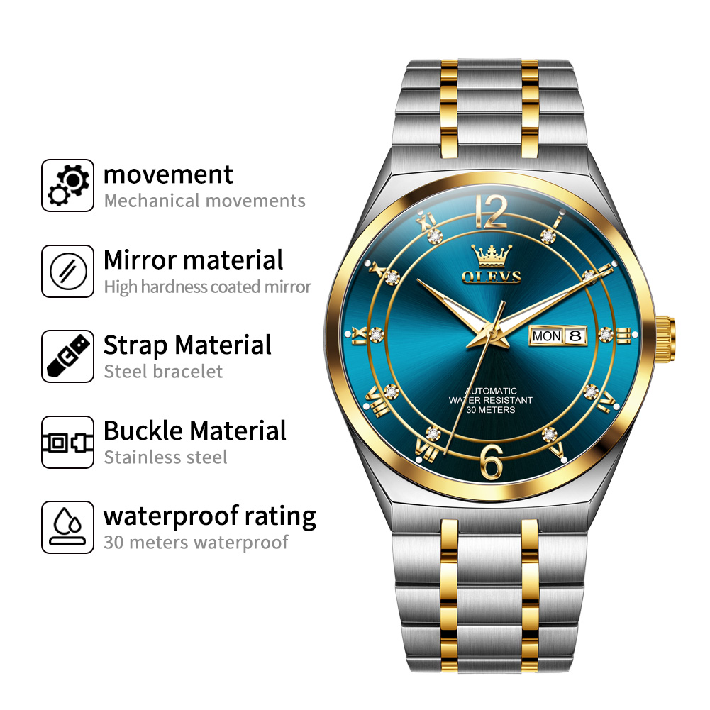Zegarek męski OLEVS, zegarek m – Rolex Watch Datejust recenzja i cena